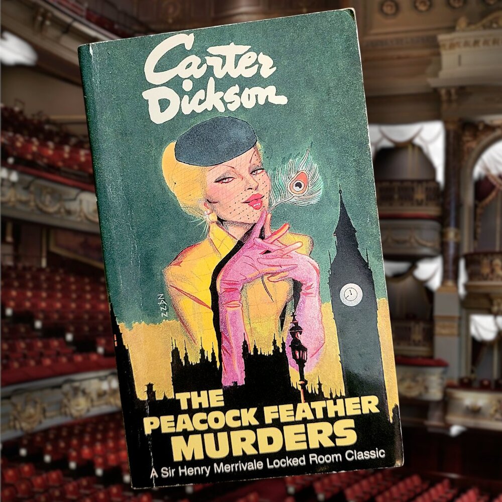 Vintage 1987 Mystery John Dickson Carr - The Peacock Feather Murders